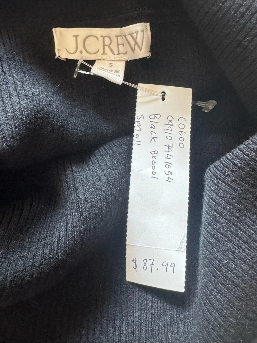 J. Crew Off-Shoulder Ribbed Knit Sweater Top